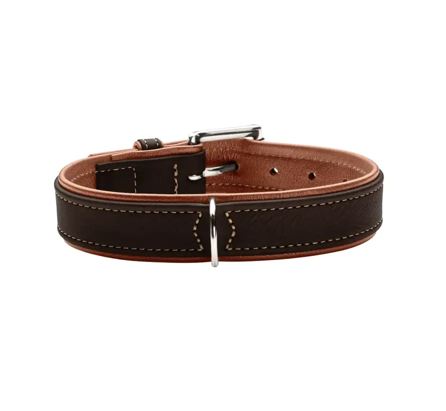 Hondenhalsband Canadian Up Zwart / Cognac