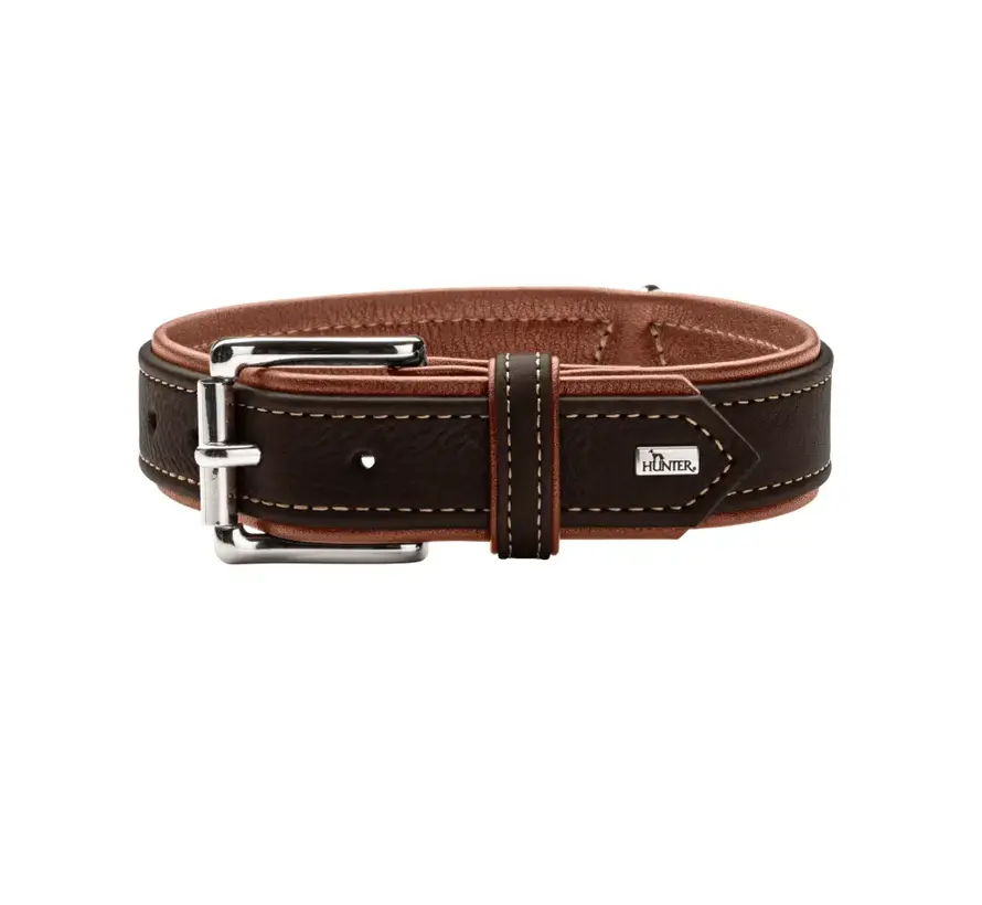 Hondenhalsband Canadian Up Zwart / Cognac