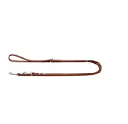 Hunter Platte Verstelbare Hondenriem Round & Soft Canadian Up Cognac