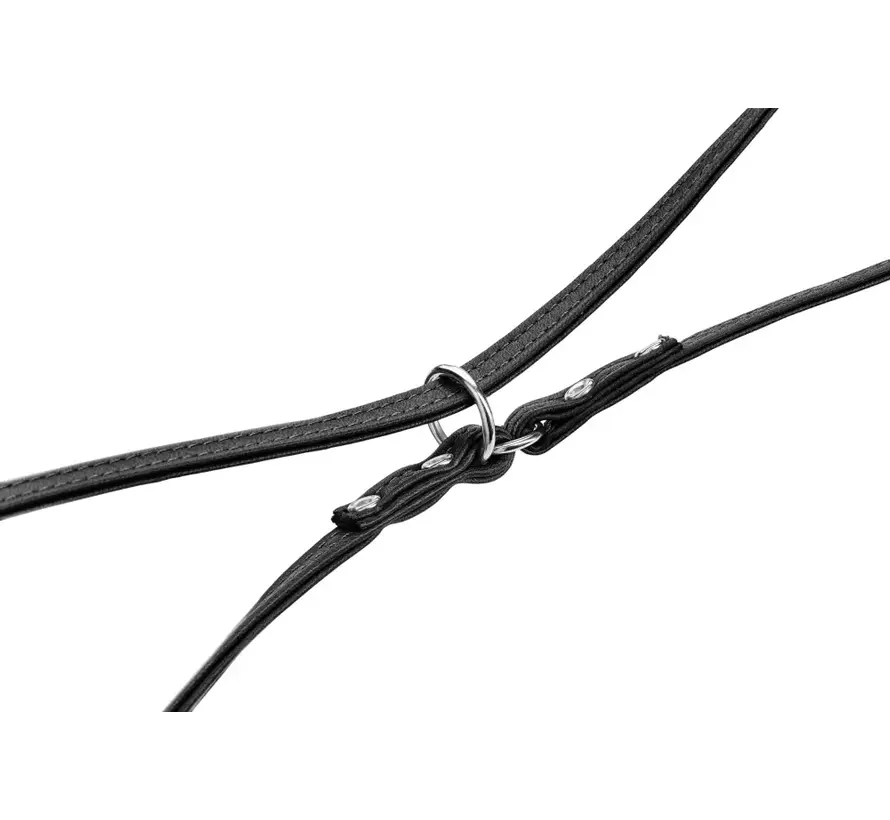 Flat Adjustable Dog Leash Round & Soft Canadian Up Black