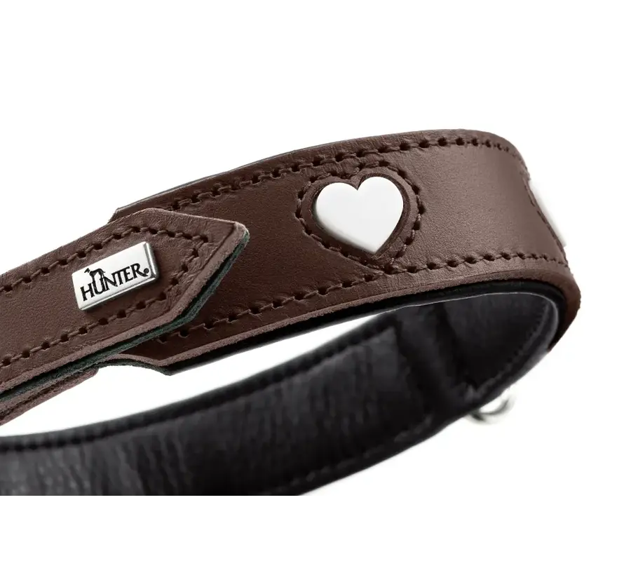 Dog Collar Love Brown