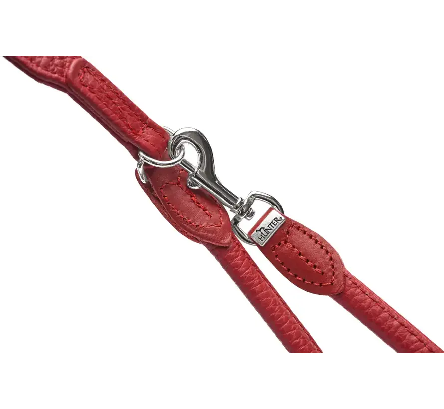 Verstelbare Hondenriem Round & Soft Love Rood