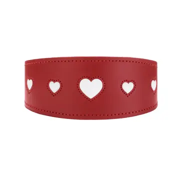 Hunter Windhondenhalsband Love Rood