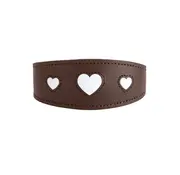 Hunter Greyhound Collar Love Brown
