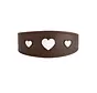 Windhondenhalsband Love Bruin