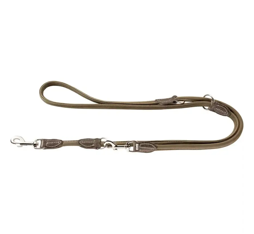 Adjustable Dog Leash Hunting Round & Soft Olive