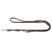 Hunter Verstelbare Hondenriem Hunting Round & Soft Bruin