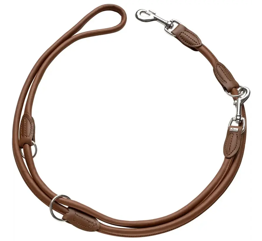 Verstelbare Hondenriem Round & Soft Bruin