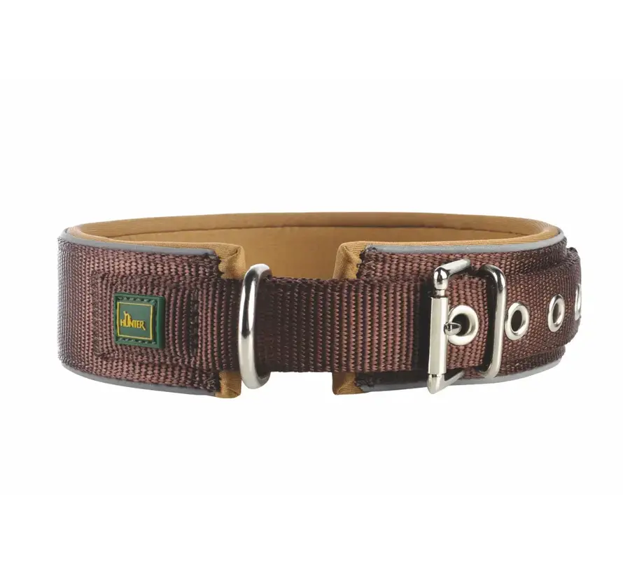 Hondenhalsband Neopreen Reflect Bruin