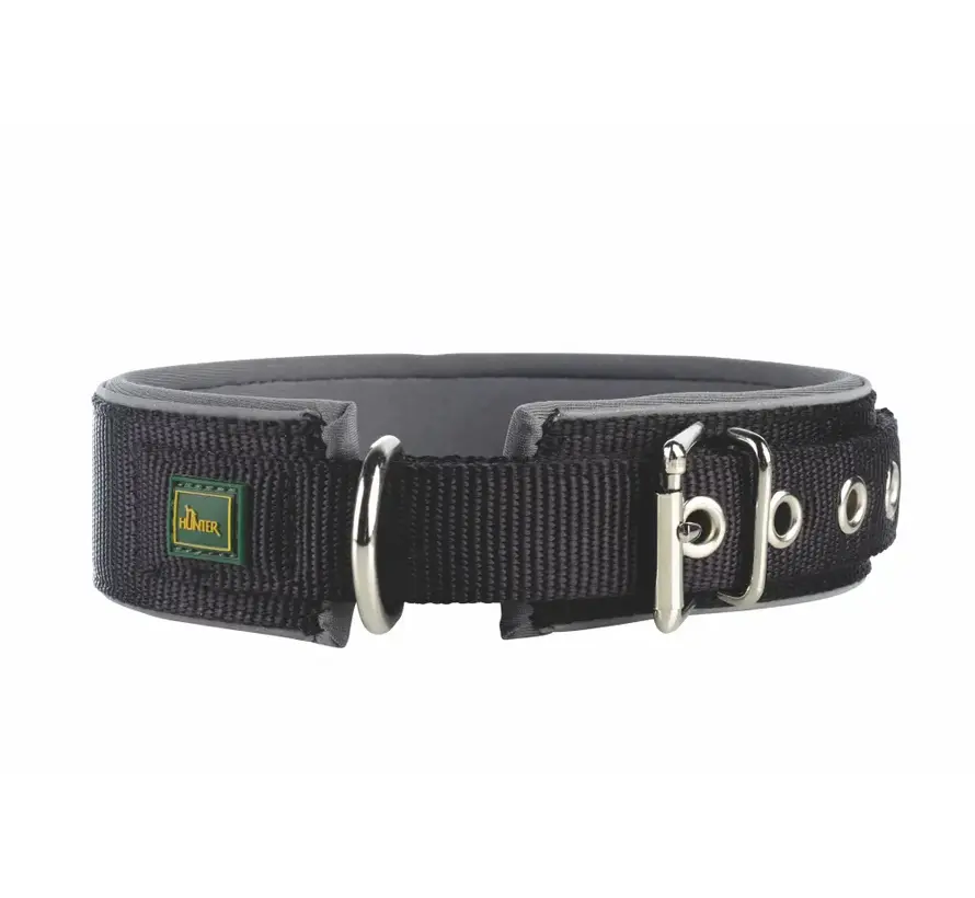 Hondenhalsband Neopreen Reflect Zwart