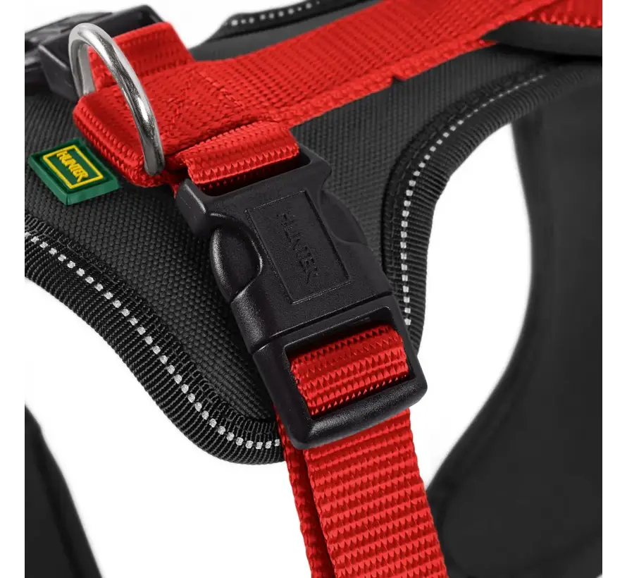 Dog Harness Neoprene Red