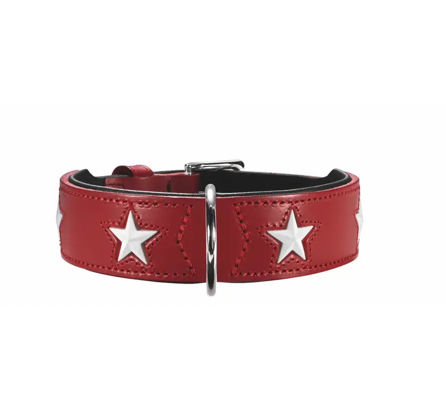 Dog Collar Magic Star Red