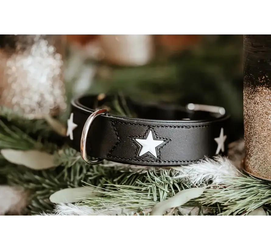 Dog Collar Magic Star Black