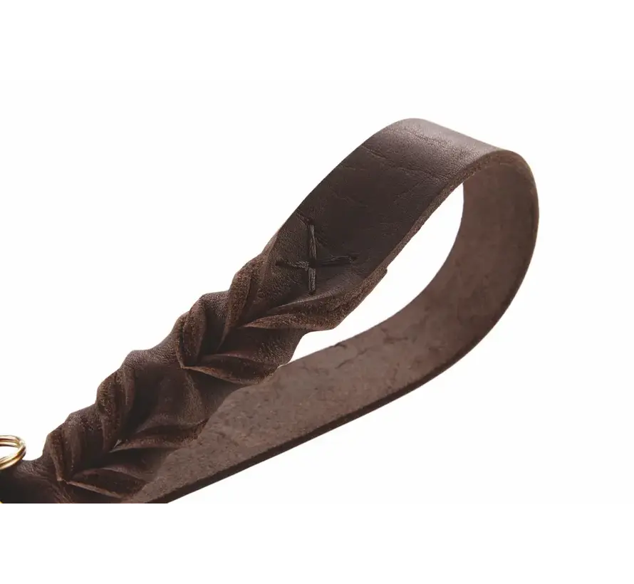 Adjustable Dog Leash Sansibar Solid Dark Brown