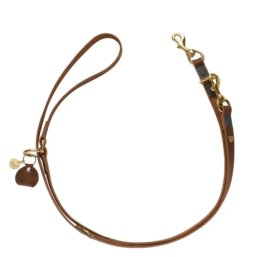 Adjustable Dog Leash Sansibar Cognac