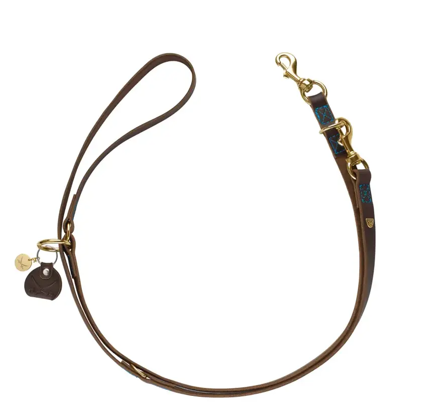 Adjustable Dog Leash Sansibar Dark Brown