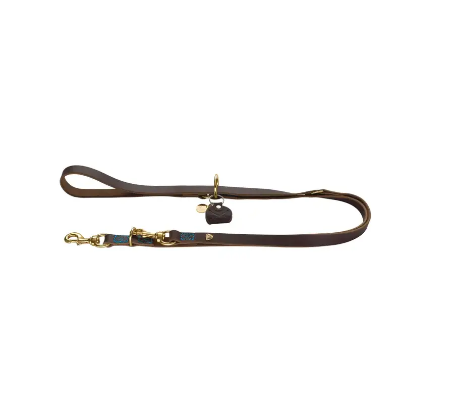 Adjustable Dog Leash Sansibar Dark Brown
