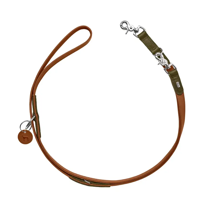 Adjustable Dog Leash Lemvig Cognac