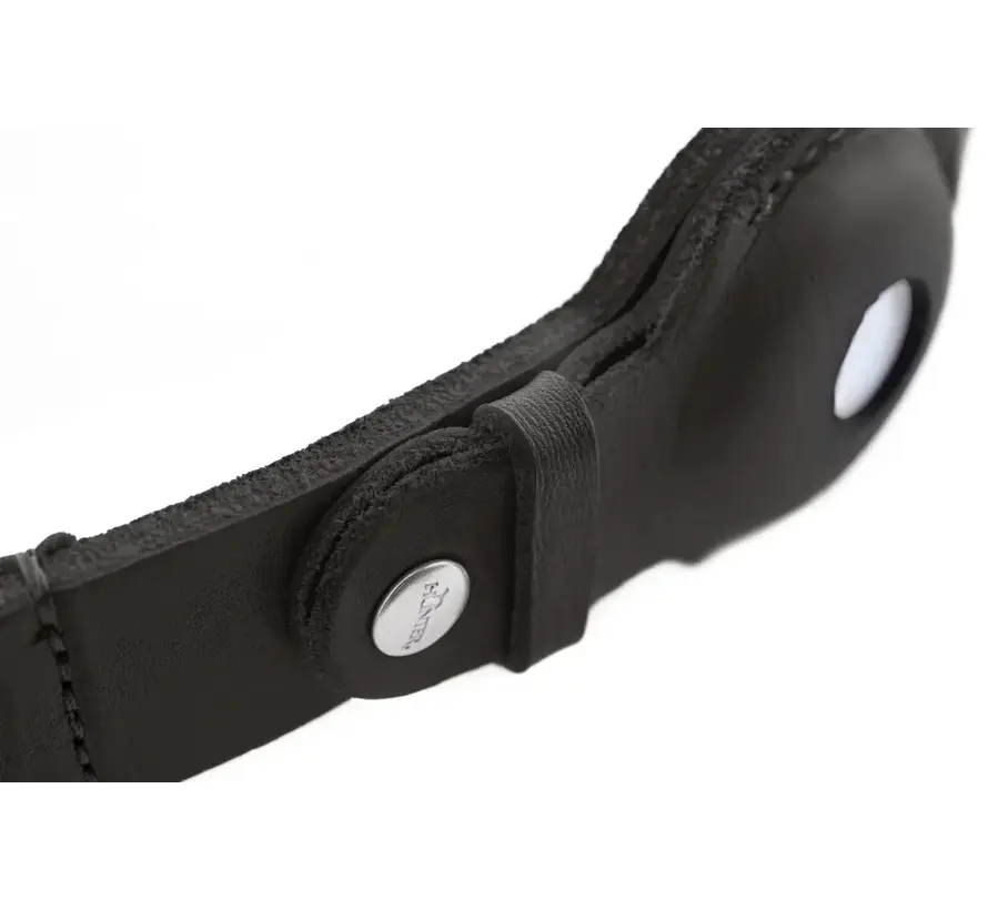 Dog Collar Viborg Black with Integrated AirTag Holder