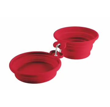 Hunter Opvouwbare Drink- en Voerbakjes List Rood