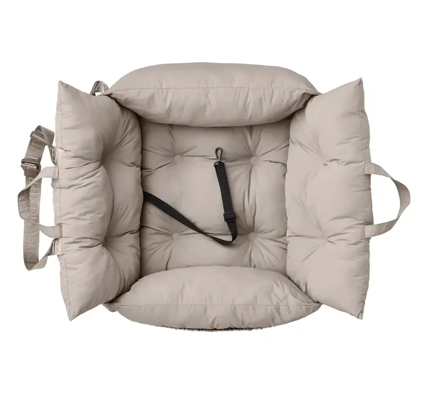 2-in-1 Dog Car Seat and Travel Bed Seoul Greige