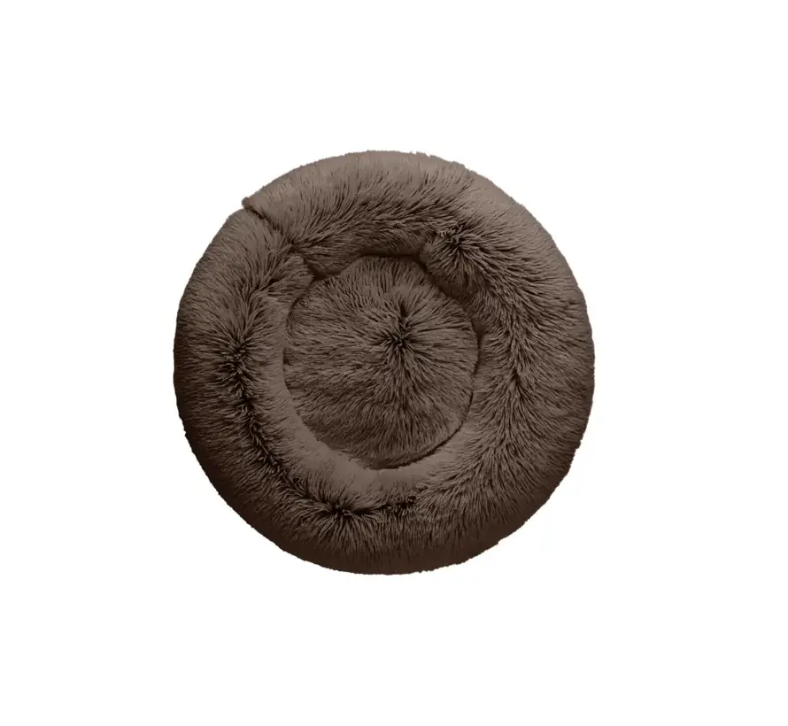 Dog Bed Donut Loppa Dark Brown