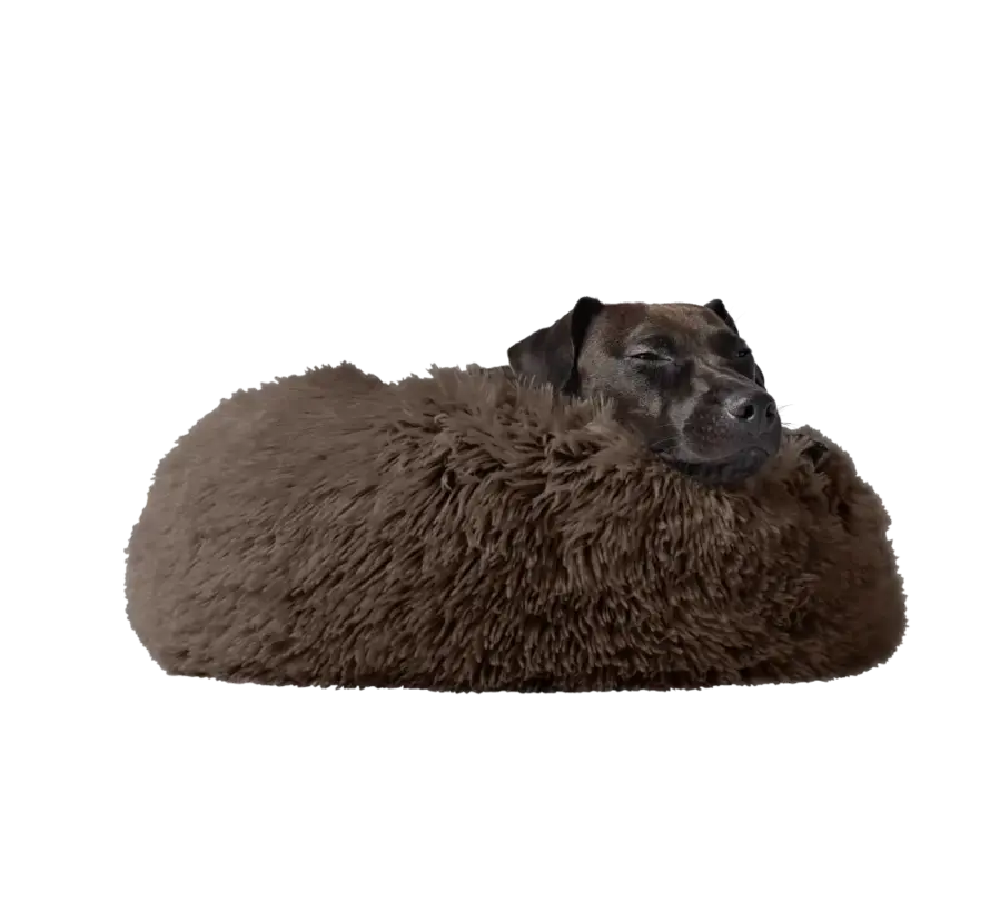 Dog Bed Donut Loppa Dark Brown