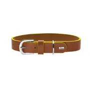 Hunter Hondenhalsband Garda Cognac & Geel