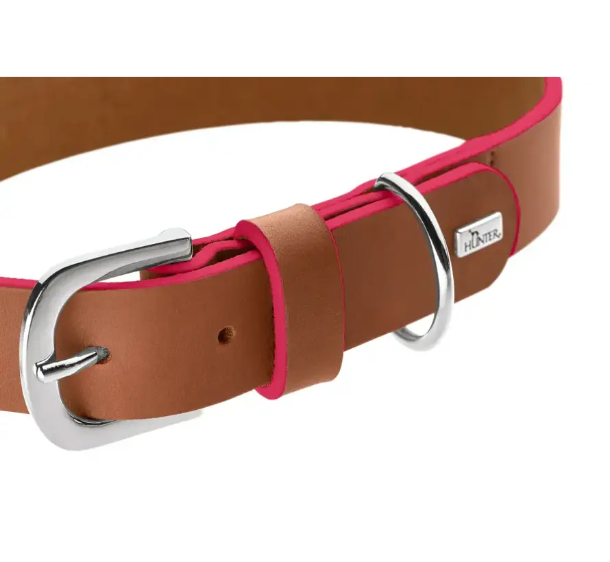 Hondenhalsband Garda Cognac & Roze