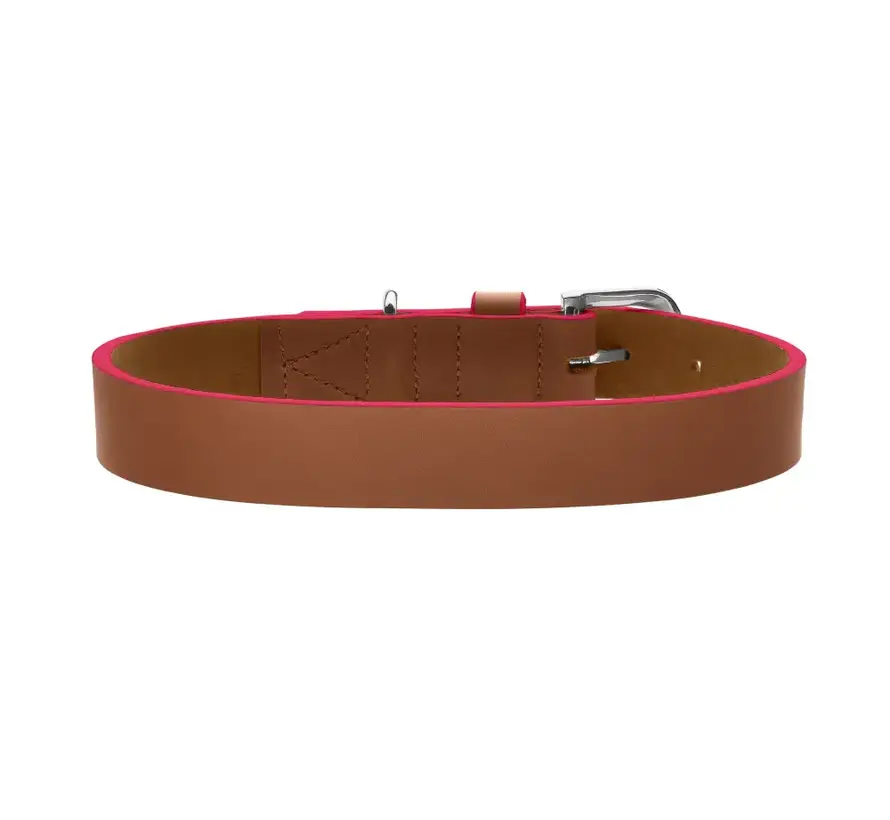 Hondenhalsband Garda Cognac & Roze