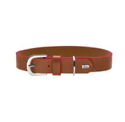 Hunter Hondenhalsband Garda Cognac & Roze