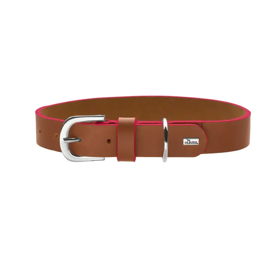 Hondenhalsband Garda Cognac & Roze