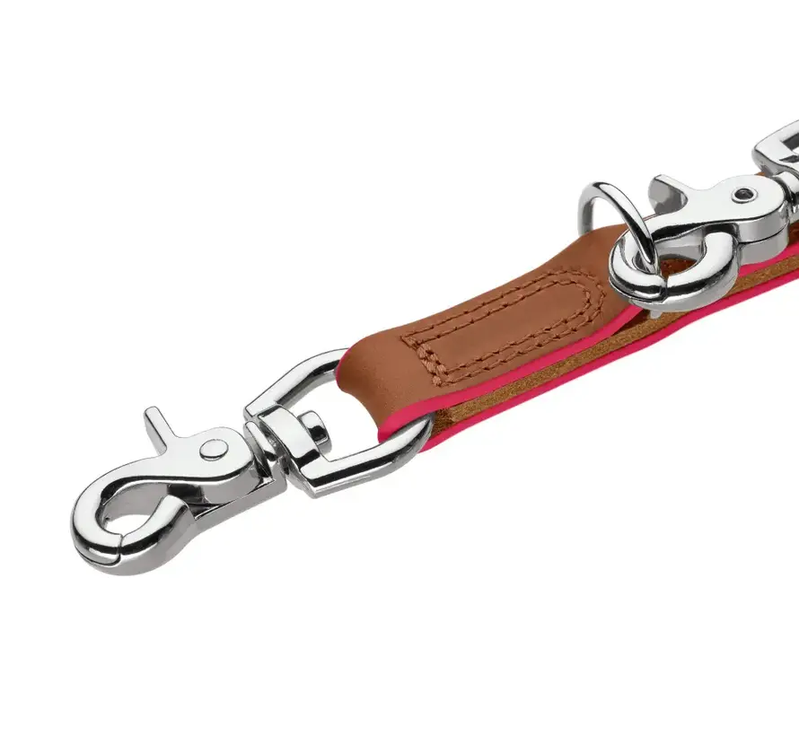 Adjustable Dog Leash Garda Cognac & Pink