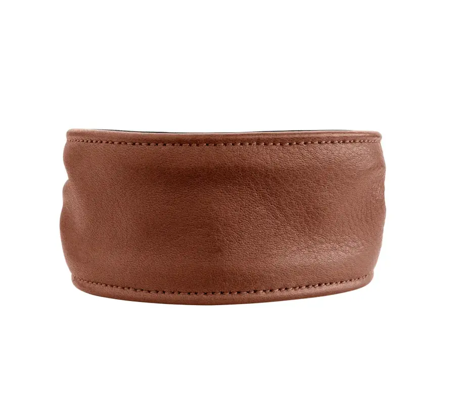 Ergonomic Dog Collar Arvika Cognac