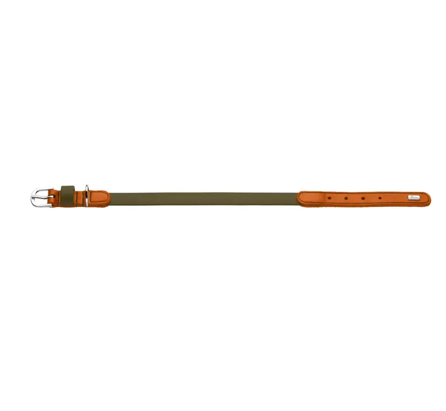Hondenhalsband Wolmar BioThane® Khaki