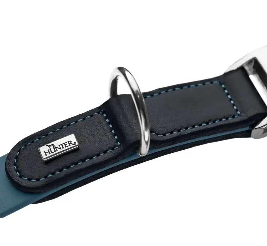 Hondenhalsband Wolmar Alu Strong BioThane® Blauw
