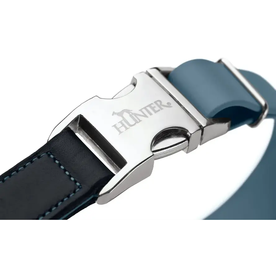 Hondenhalsband Wolmar Alu Strong BioThane® Blauw