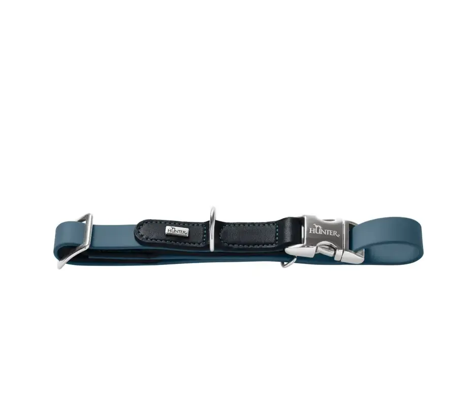 Dog Collar Wolmar Alu Strong BioThane® Blue