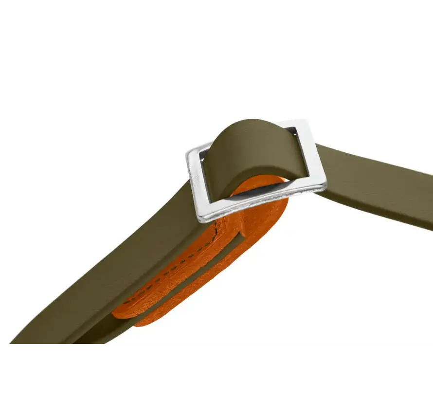 Hondenhalsband Wolmar Alu Strong BioThane® Khaki