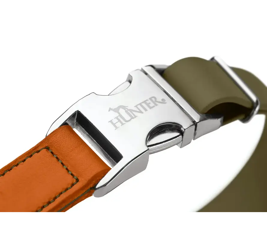 Dog Collar Wolmar Alu Strong BioThane® Khaki