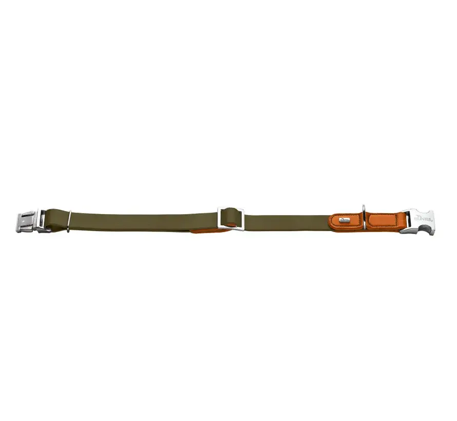 Hondenhalsband Wolmar Alu Strong BioThane® Khaki