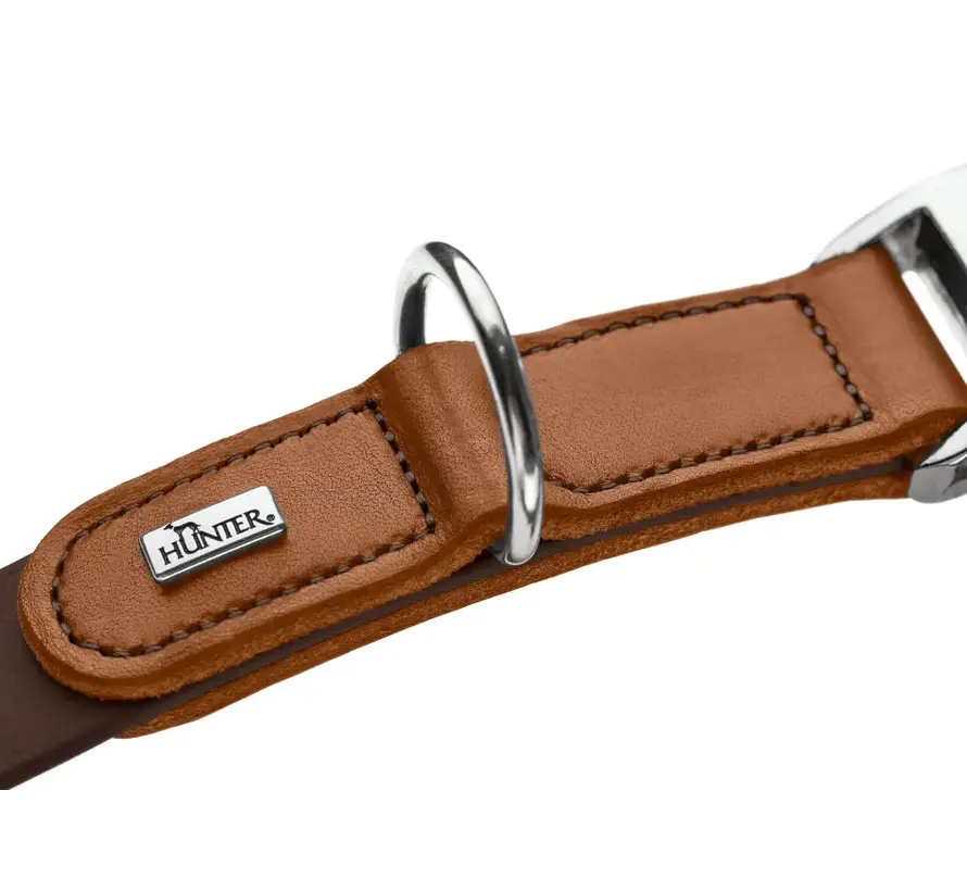 Hondenhalsband Wolmar Alu Strong BioThane® Bruin