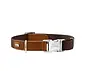 Hondenhalsband Wolmar Alu Strong BioThane® Bruin