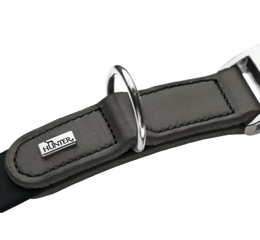 Hondenhalsband Wolmar Alu Strong BioThane® Zwart