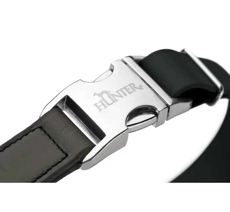 Hondenhalsband Wolmar Alu Strong BioThane® Zwart
