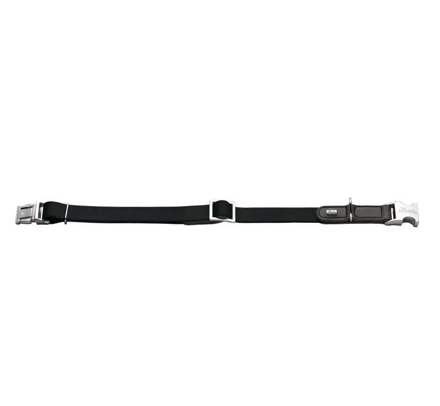 Hondenhalsband Wolmar Alu Strong BioThane® Zwart