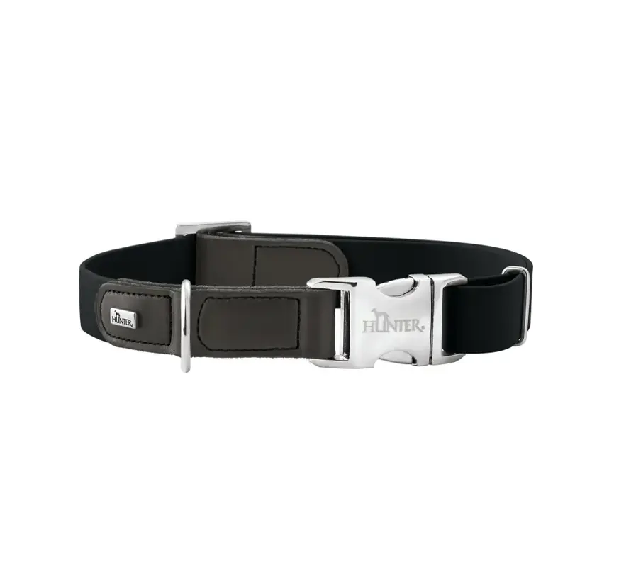 Dog Collar Wolmar Alu Strong BioThane® Black