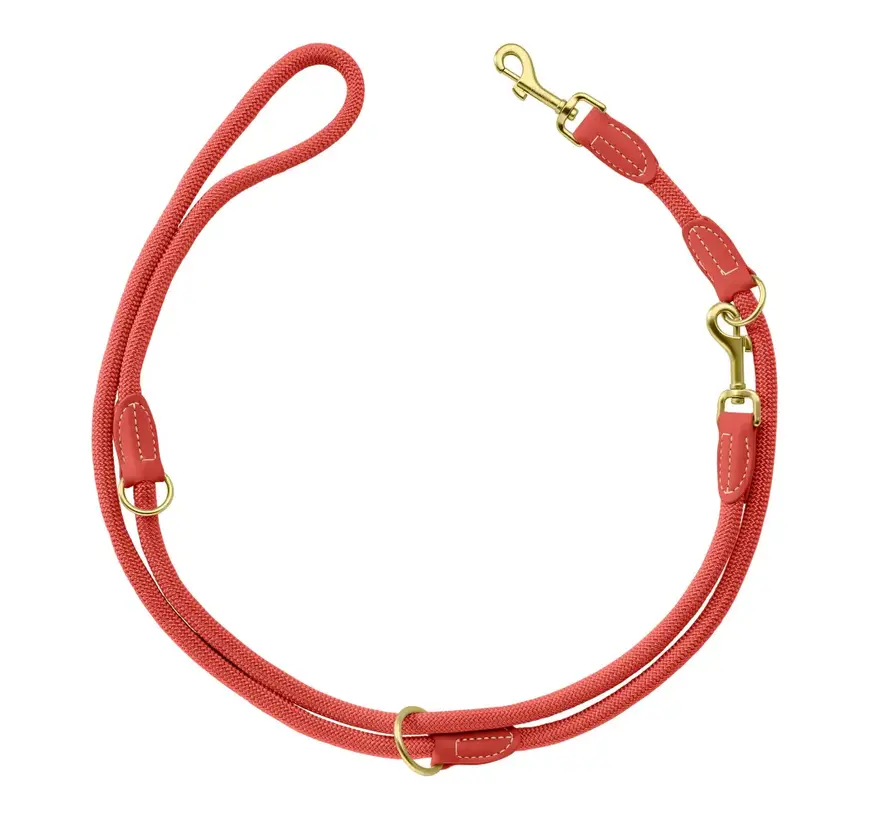 Adjustable Dog Leash Malibu Coral