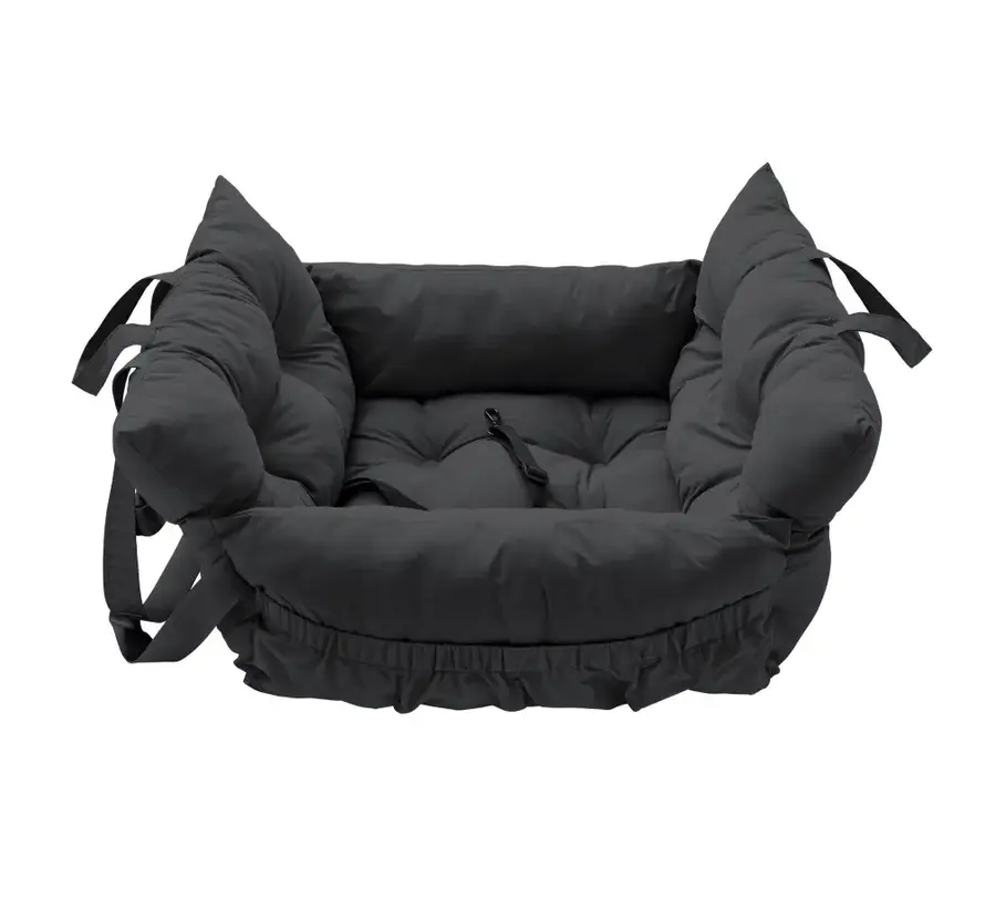 2-in-1 Dog Car Seat and Travel Bed Seoul Black