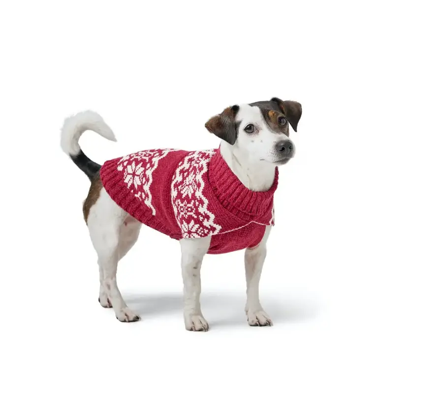 Dog Sweater Birka Red